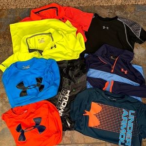 Youth large under armour lot